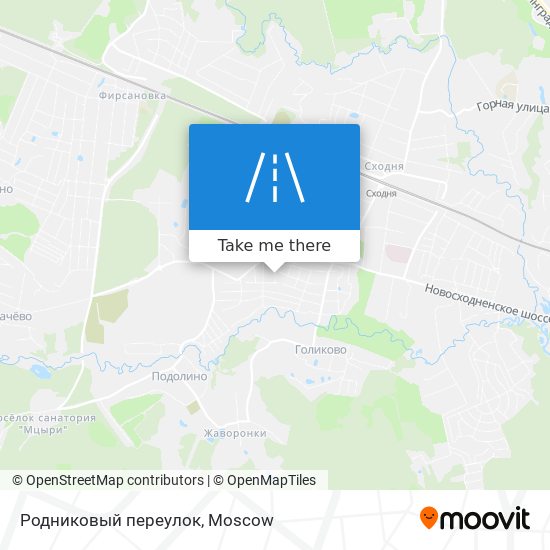 Родниковый переулок map