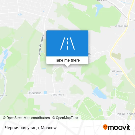 Черничная улица map