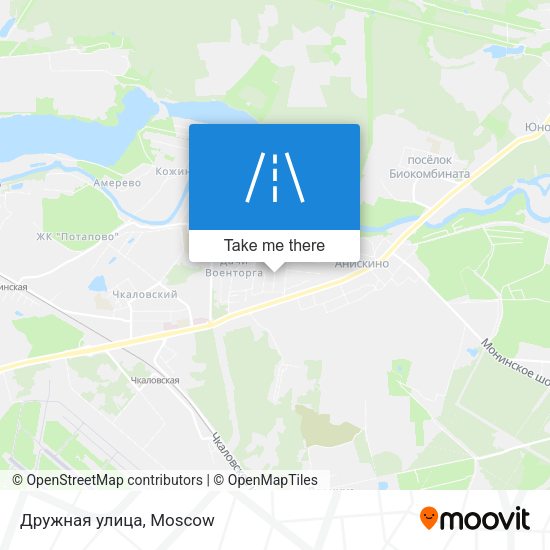 Дружная улица map