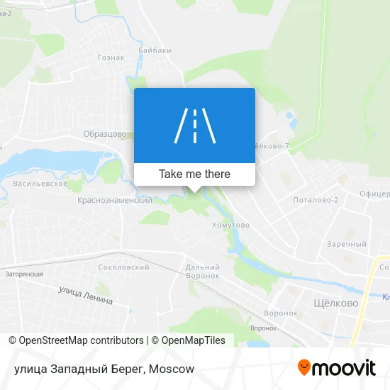 улица Западный Берег map