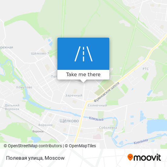 Полевая улица map