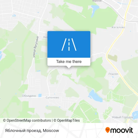 Яблочный проезд map