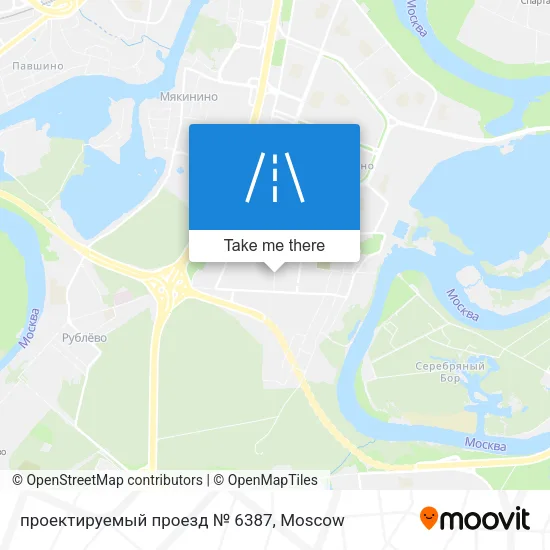 проектируемый проезд № 6387 map