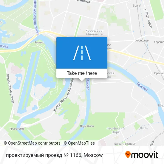 проектируемый проезд № 1166 map
