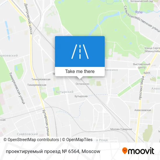 проектируемый проезд № 6564 map