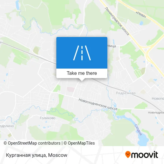 Курганная улица map