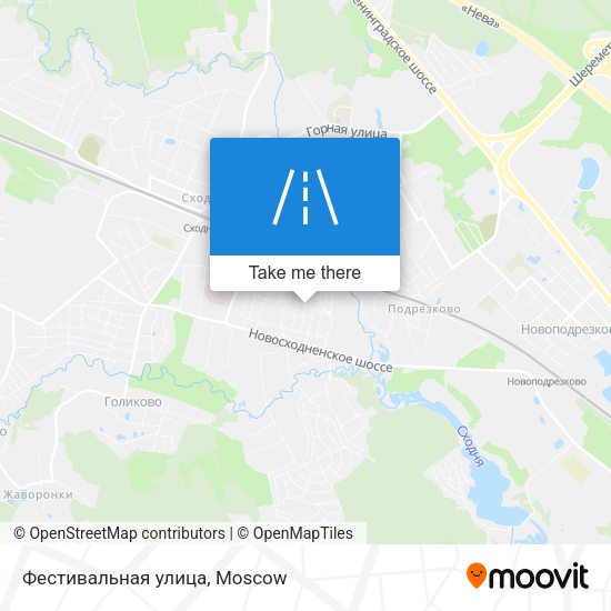 Фестивальная улица map