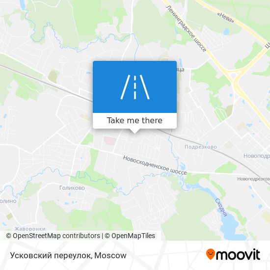 Усковский переулок map