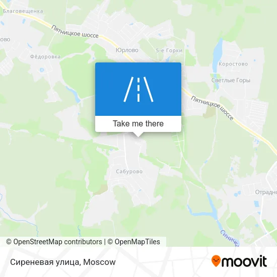 Сиреневая улица map