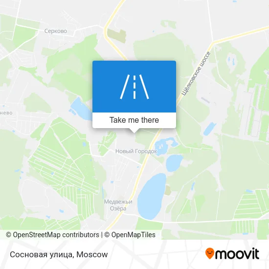 Сосновая улица map