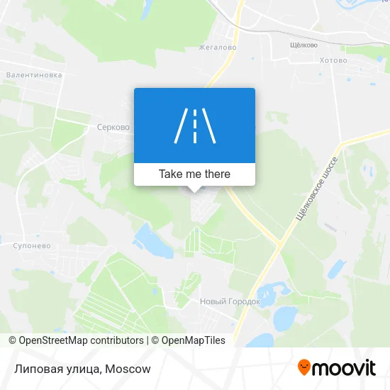 Липовая улица map