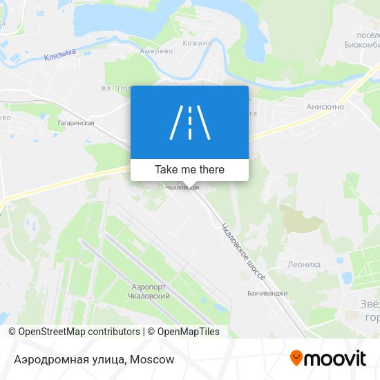 Аэродромная улица map