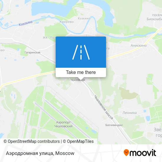 Аэродромная улица map