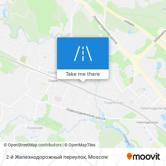 2-й Железнодорожный переулок map