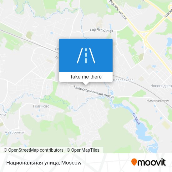Национальная улица map