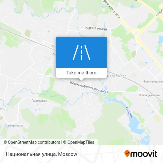 Национальная улица map