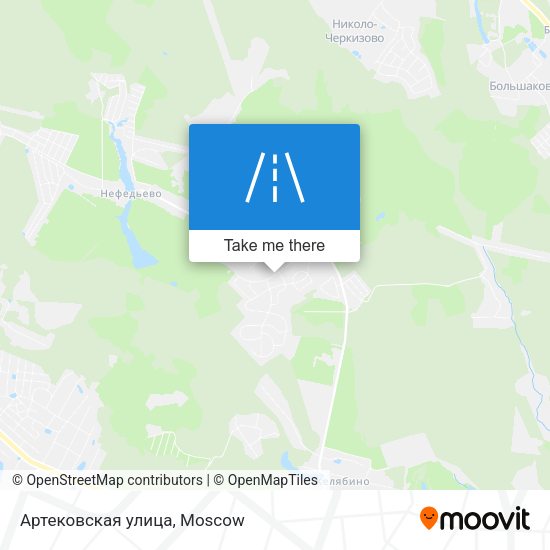 Артековская улица map