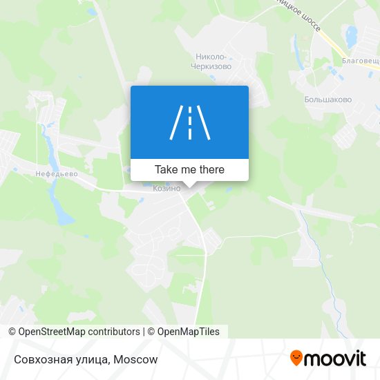 Совхозная улица map