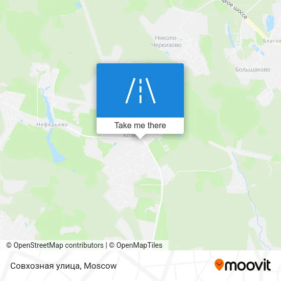 Совхозная улица map