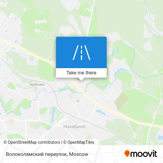 Волоколамский переулок map