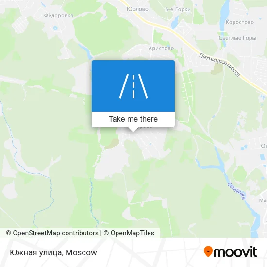 Южная улица map