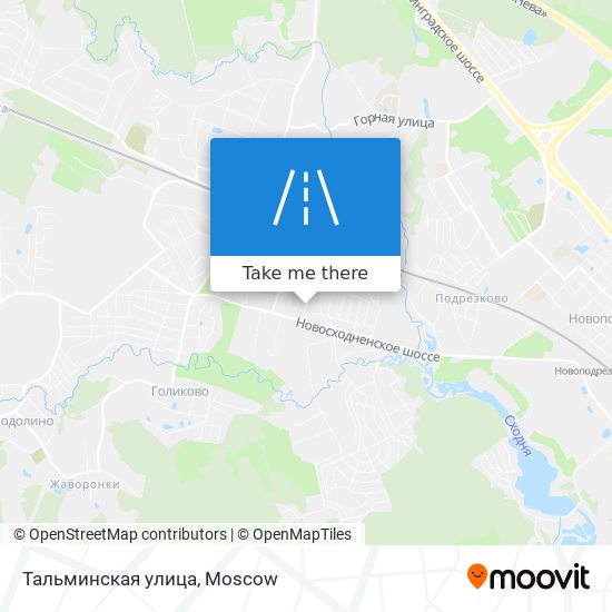 Тальминская улица map