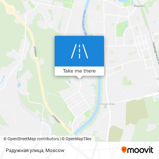 Радужная улица map