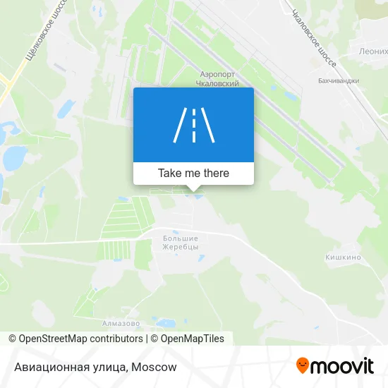 Авиационная улица map