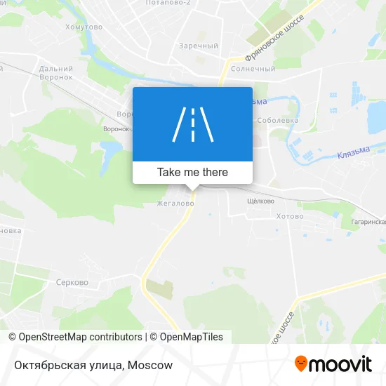 Октябрьская улица map