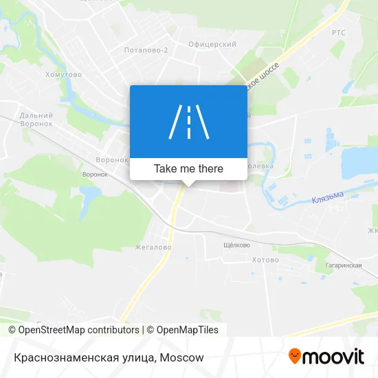 Краснознаменская улица map