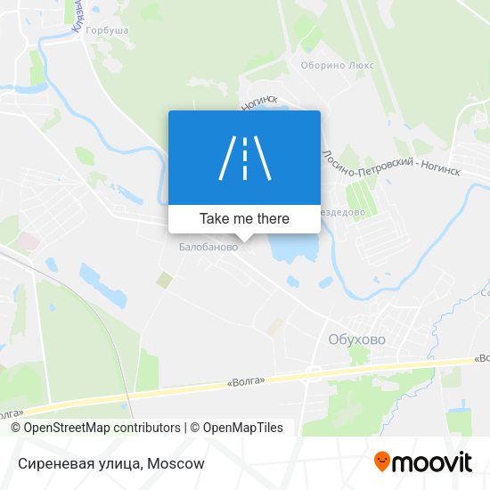 Сиреневая улица map
