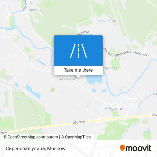 Сиреневая улица map