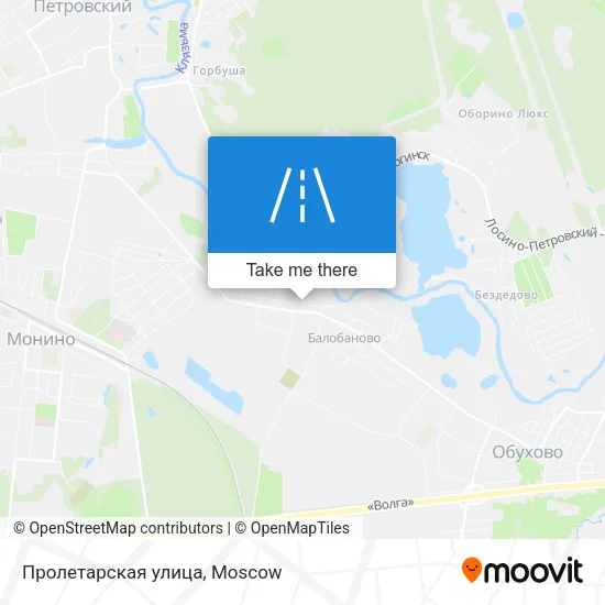 Пролетарская улица map