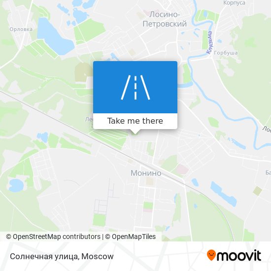 Солнечная улица map