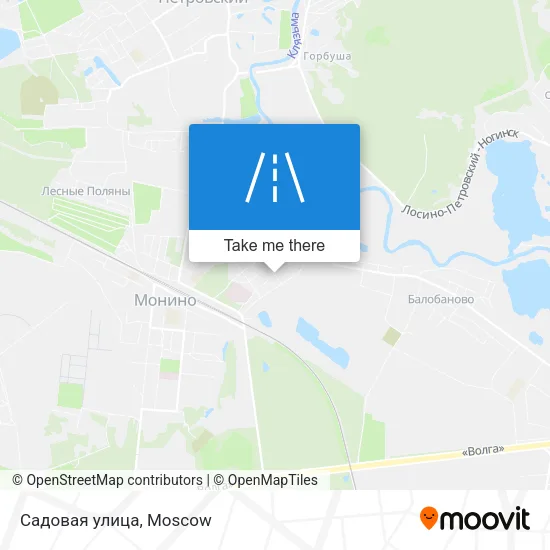 Садовая улица map