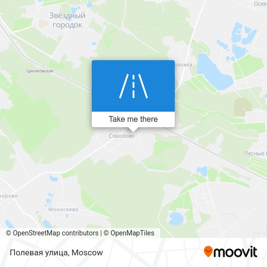 Полевая улица map