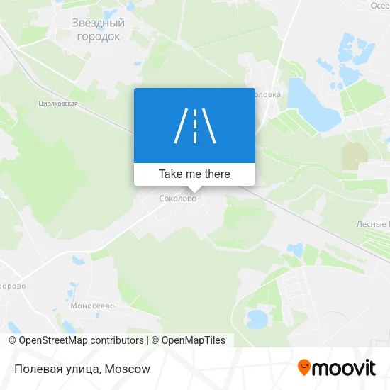 Полевая улица map