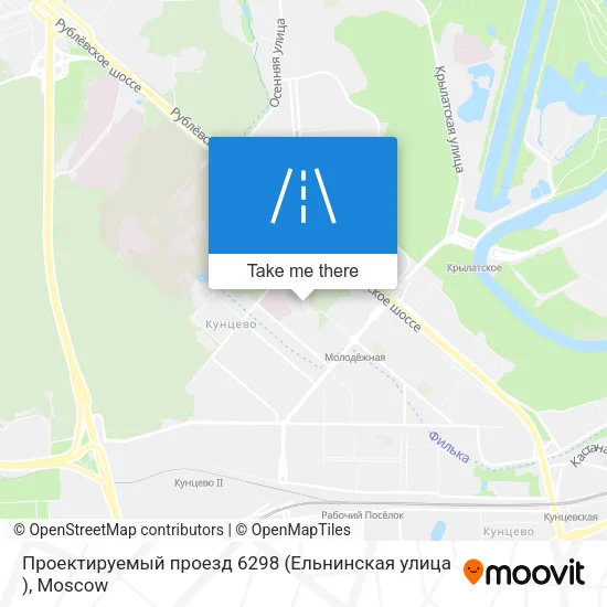 Проектируемый проезд 6298 (Ельнинская улица ) map