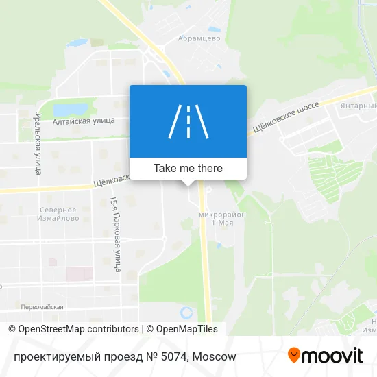 проектируемый проезд № 5074 map
