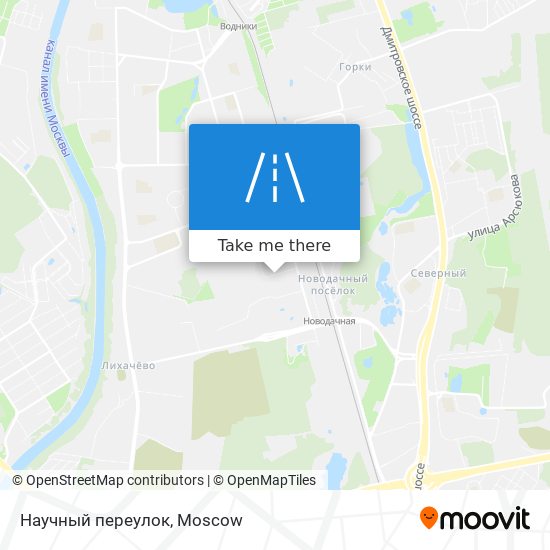 Научный переулок map