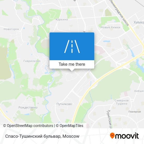 Спасо-Тушинский бульвар map