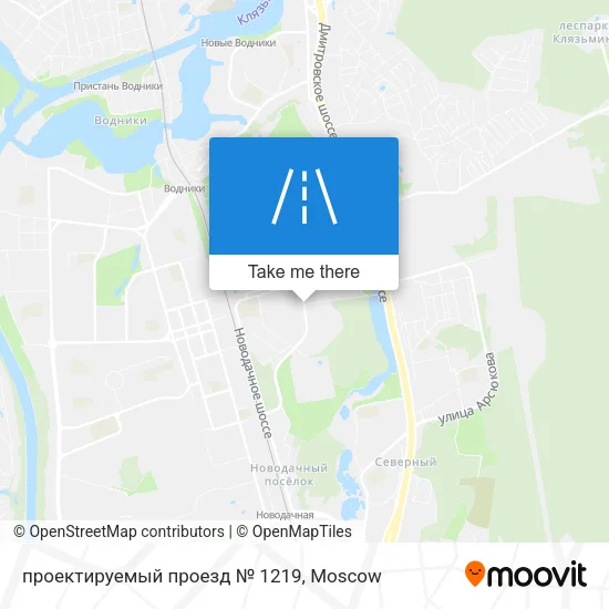 проектируемый проезд № 1219 map