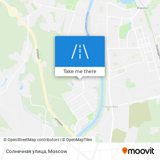 Солнечная улица map