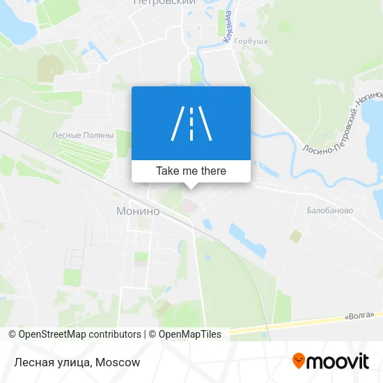 Лесная улица map