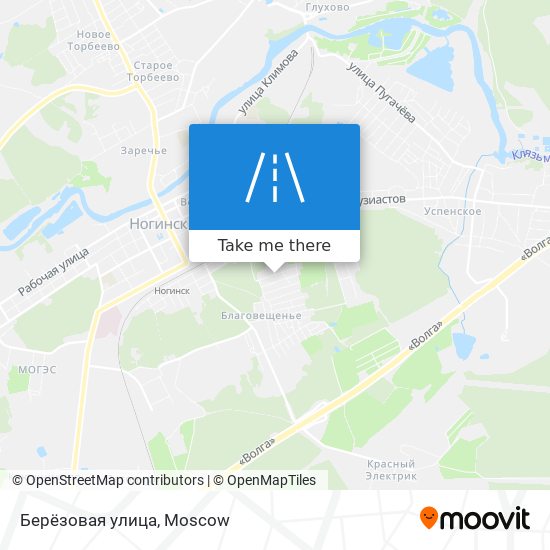 Берёзовая улица map