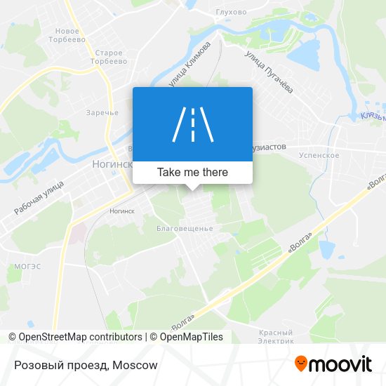 Розовый проезд map
