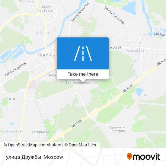 улица Дружбы map