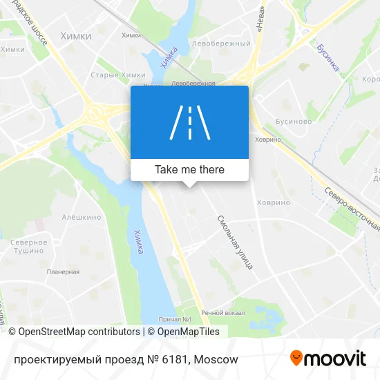 проектируемый проезд № 6181 map