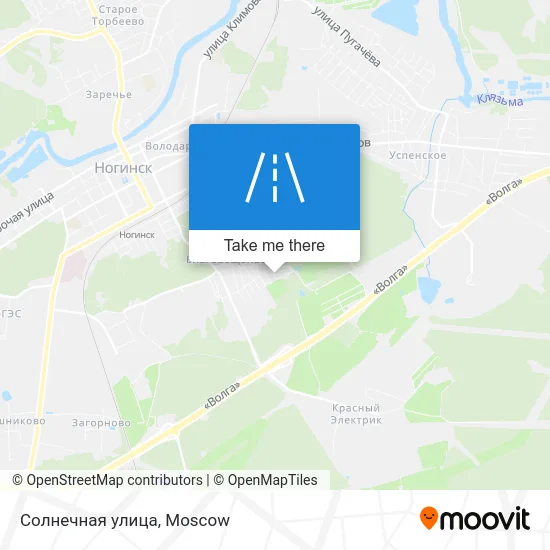 Солнечная улица map