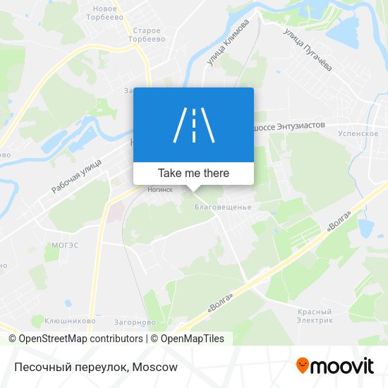 Песочный переулок map